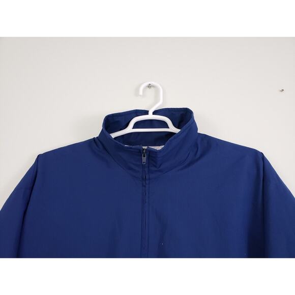 (J5) Vtg Forrester’s Golf Jacket Mens Size XXL Gorte Windbreaker Blue USA - Picture 2 of 12